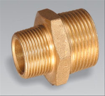 Brass pipe fitting brass Male Reducing Nipple