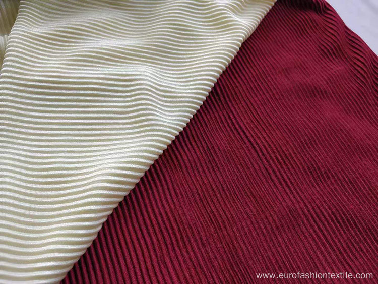 Shiny Interlock Pleat Fabric