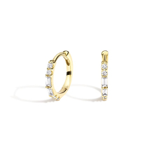 10K yellow 1CT D VS1 Lab Diamond Earrings