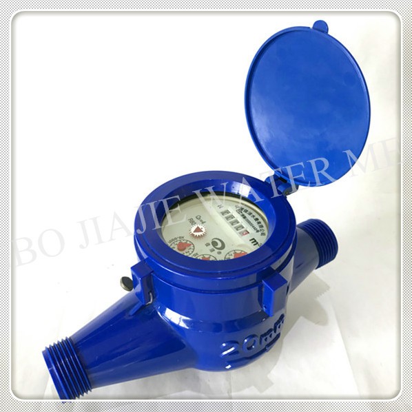 LXSG-20E mullti-jet ABS Plastic blue color Water Meter