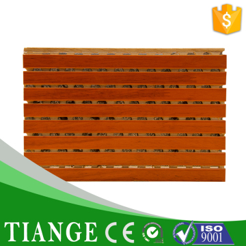 Fireproof grooved acoustic wall panel