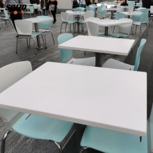 Pure Acrylic Surface Furniture | Coffee Table | Fast Food Desk | Artificial Stone Restaurant Dining Table