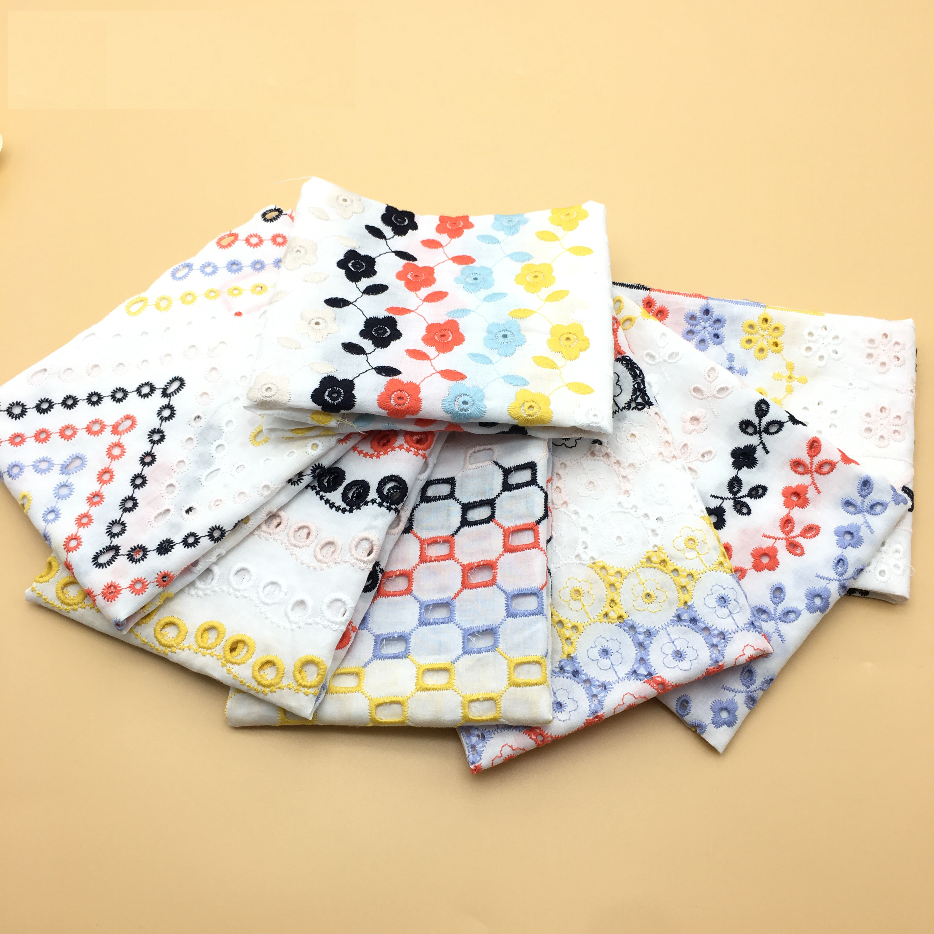 RXF0433TL  Embroidery voil suiss lace Japanese Fabric Cotton For Wholesales