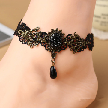Handmade Woven Lace Anklet Bracelet Party Jewelry For Bridal
