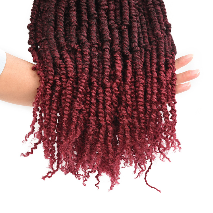 18inch 12strands premium fiber hair passion twist  easy to install crochet braid hair