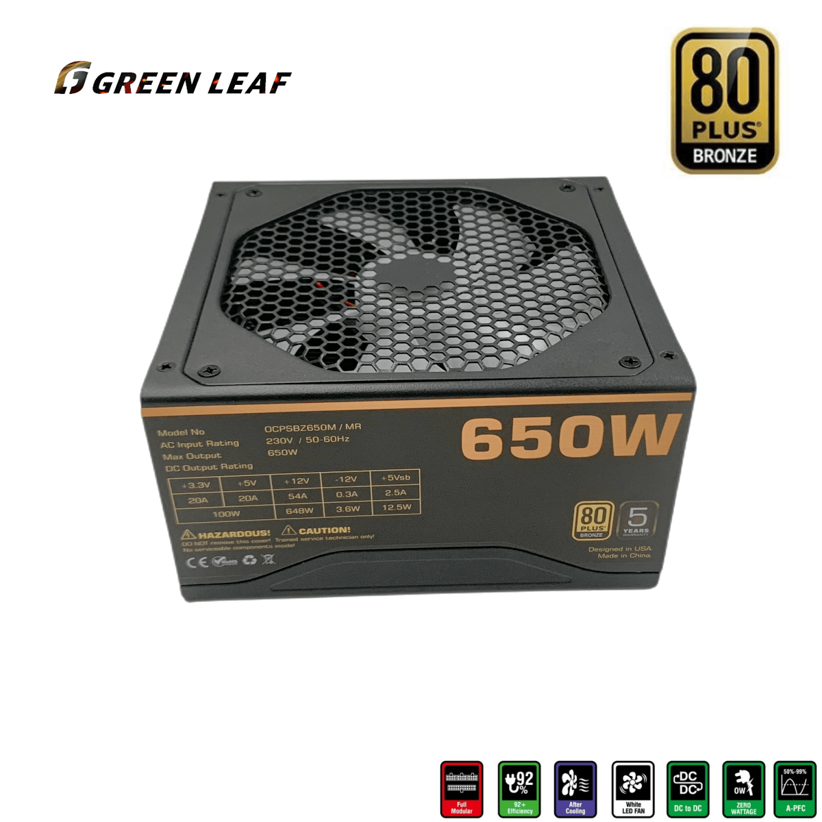 PSU ATX550W 600W 650W Bronze Power Source