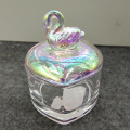 Rainbow Effect Swa Glass Candy Box Cake Jar