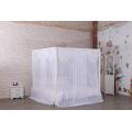 Polyester White Mosquito Nets Square Beds Canopy