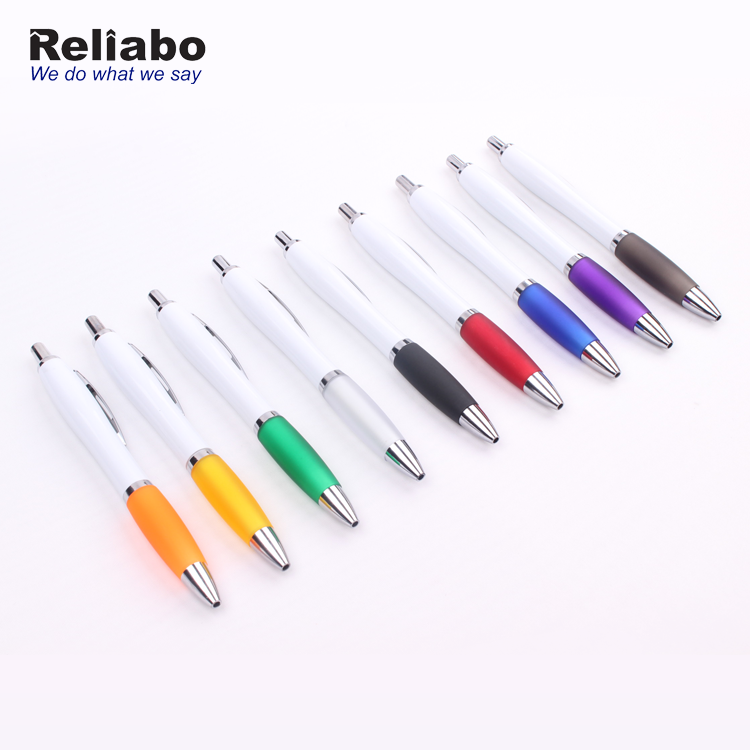 Reliabo Custom Logo Printed Promotional Cheap Plastic Advertising Ball Point Pen