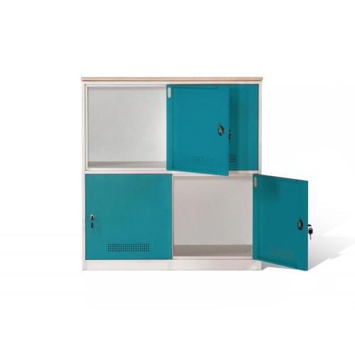 36" Low Office Storage Locker 4 Door