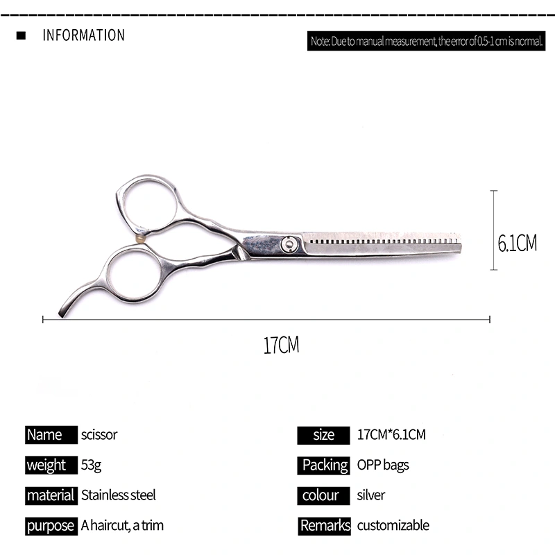 New Fashion Salon Barber Tools Steel Cutting Shear Hair Scissors