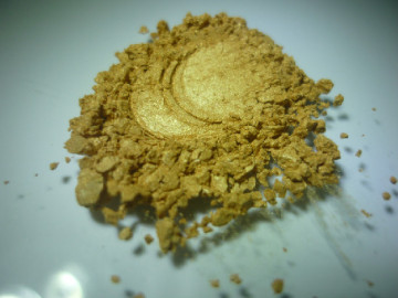 Crystal mica gold pearl pigments for auto paints