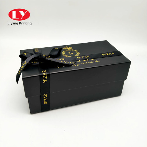 High End Black Box with Custom Ribbon