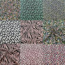 T chiffon printed fabric for dress and garmen