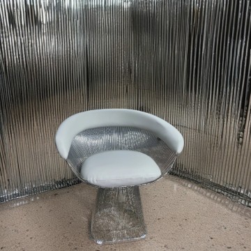 Restaurant Linear Design Metal Modern Dining Chairs