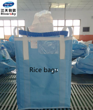 FIBC bulk bags of rice