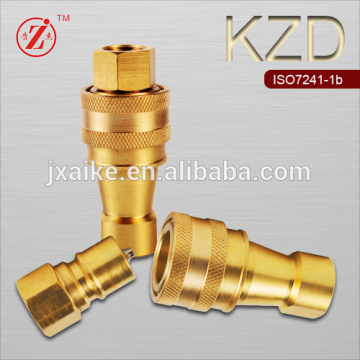 Quick release brass mechanical water quick coupling