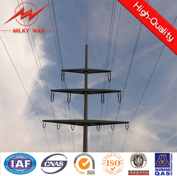 electrical galvanized poles for electrical power transmission