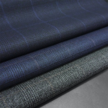 High Standard Wool/Polyester Blend Organic Worsted Merino Wool Fabric for Men's Suits