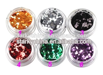 1mm Sparkly square golden glitter