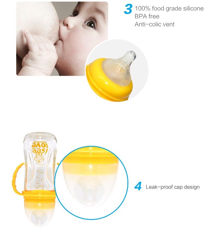 Top Selling Baby Feeding Products with Breast Like Nipple Best Feeding Bottle Brand