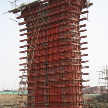 Construcción de viaductos Formulario de muelle de concreto