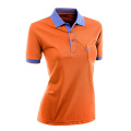 Polo chemise personnalisée manches courtes, coutures multicolores