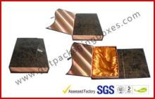 Leather Rigid Gift Boxes For Luxury Gift Packing , Embossed