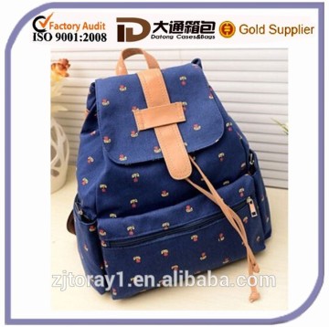 China new style lovely girls school backpack bag