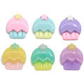 Multi Color Cupcake Resin Cabochon Simulation Food Miniature Decoration For Handmade Craft Decorative Beads Slime Filler