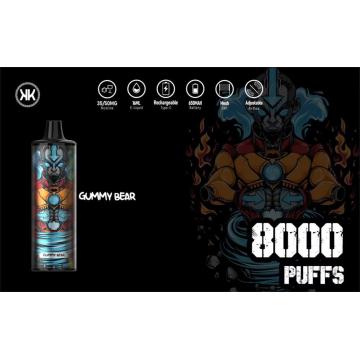 KK Energy descartável vape 5% 8000 Pufos