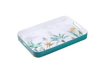 decorative serving tray with double handle