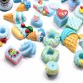 100 stks / partij Willekeurige Pastel Plaksteen Cabochons Willekeurige Mix Pakket Hars Plat Ornament Versieringen Scrapbooking Benodigdheden