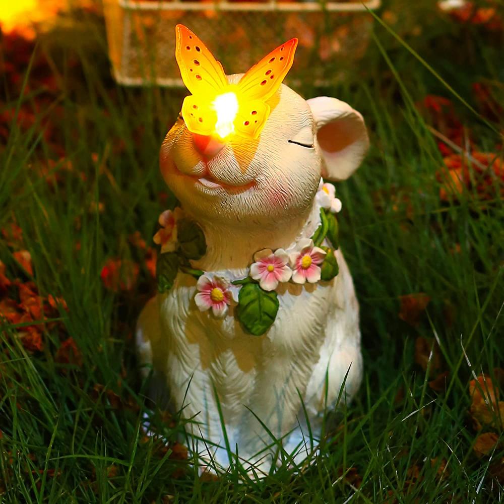 Bunny con una luce solare a farfalla