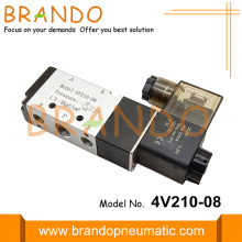 4V210-08 DC24V pnömatik elektrikli solenoid vana 1/4 inç