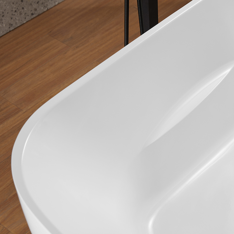 Good Price Freestanding Bathtubs White Acrylic Freestanding Bathroom Tub Durable Bathtub