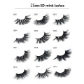 5 pairs 100% Real Mink Eyelashes 3D