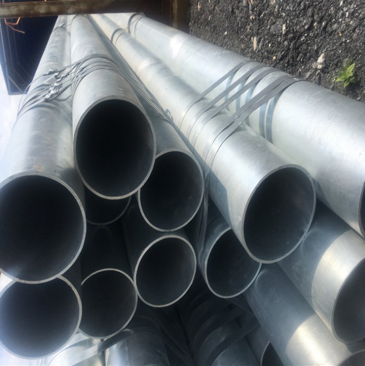 50mm diameter zinc coated mild steel round tube hot dip galvanized steel pipes