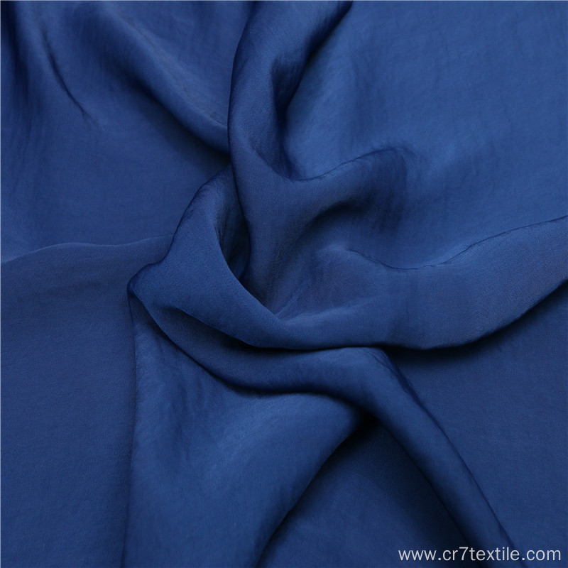 Navy Blue Suede Fleece Dyed Polyester Chiffon Fabrics