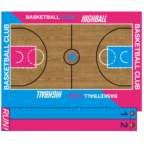 3D kundenspezifischer Indoor-Basketballboden