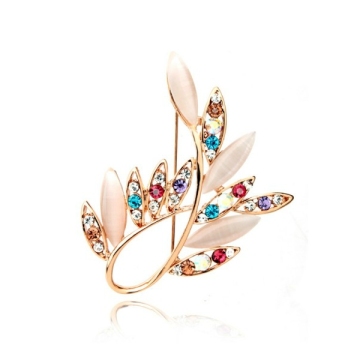 Fashion Accessories Diamond Opals Brooch Imitation Jewelry