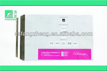 custom printed grey plastic polythene mailing bag