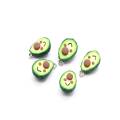 Kawaii Avocado Craft 3D ozdoba z gliny polimerowej do kolczyka Making Key Chain Accessory