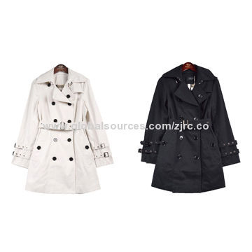 Women's spring jacket, nipped waist with belt