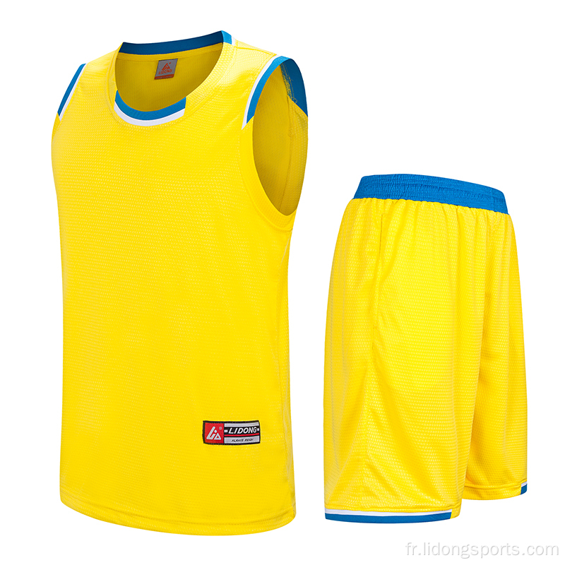 Jersey de basket-ball pas cher dernier uniforme de basket-ball de design