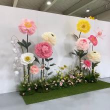 2024 New Artificial Giant Flowers Set for Wedding & Event Decorations