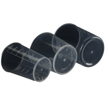 Transparent 30ml Plastic Measuring Cup with Graduated Lid