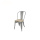 Outdoor Wooden Seat Metal Tolix Dining Chair