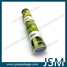 paper cardboard tube for sweets packaging with tin lid