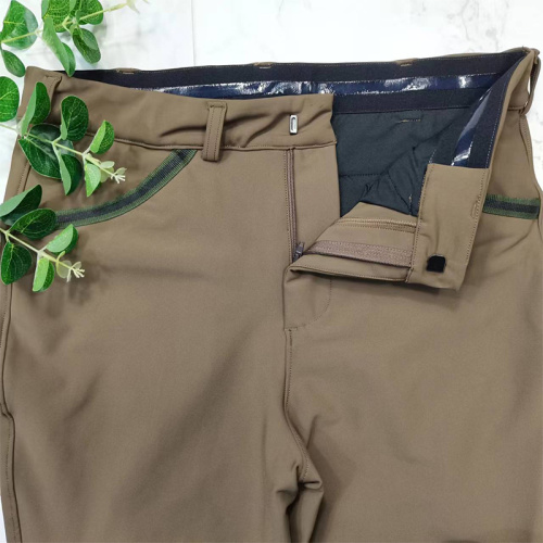 High Quality Brown Stretchy Polyester Men's Riding Breeches